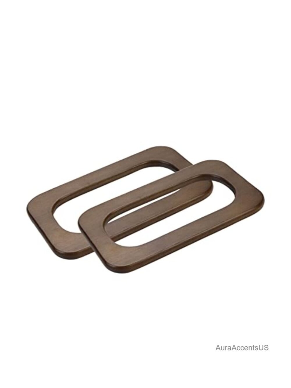 2 Pcs Wooden Handbag Handle Replacement Purse Making DIY Craft